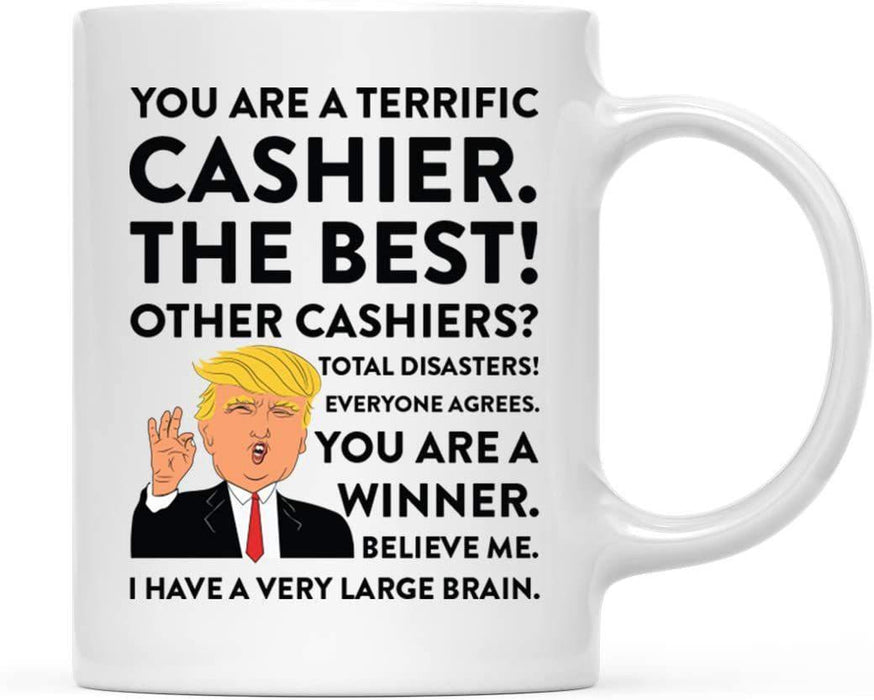 President Donald Trump Terrific Career Ceramic Coffee Mug Collection 1-Set of 1-Andaz Press-Cashier-