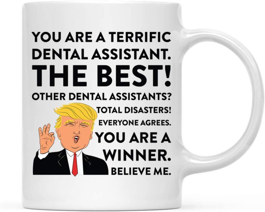 President Donald Trump Terrific Career Ceramic Coffee Mug Collection 1-Set of 1-Andaz Press-Dental Assistant-