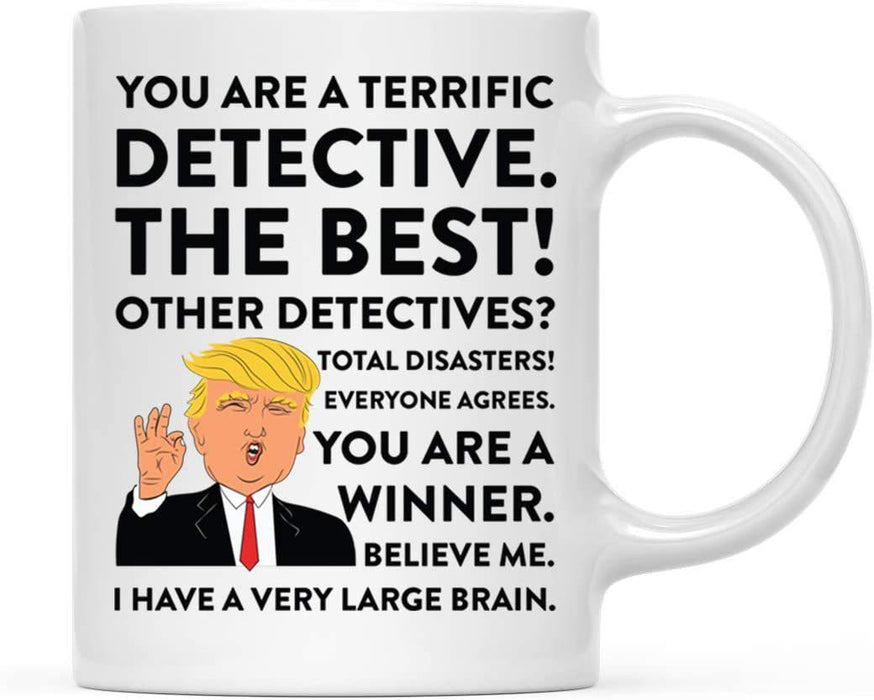 President Donald Trump Terrific Career Ceramic Coffee Mug Collection 1-Set of 1-Andaz Press-Detective-