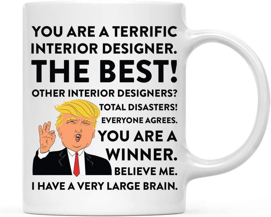 President Donald Trump Terrific Career Ceramic Coffee Mug Collection 2-Set of 1-Andaz Press-Dog Walker-