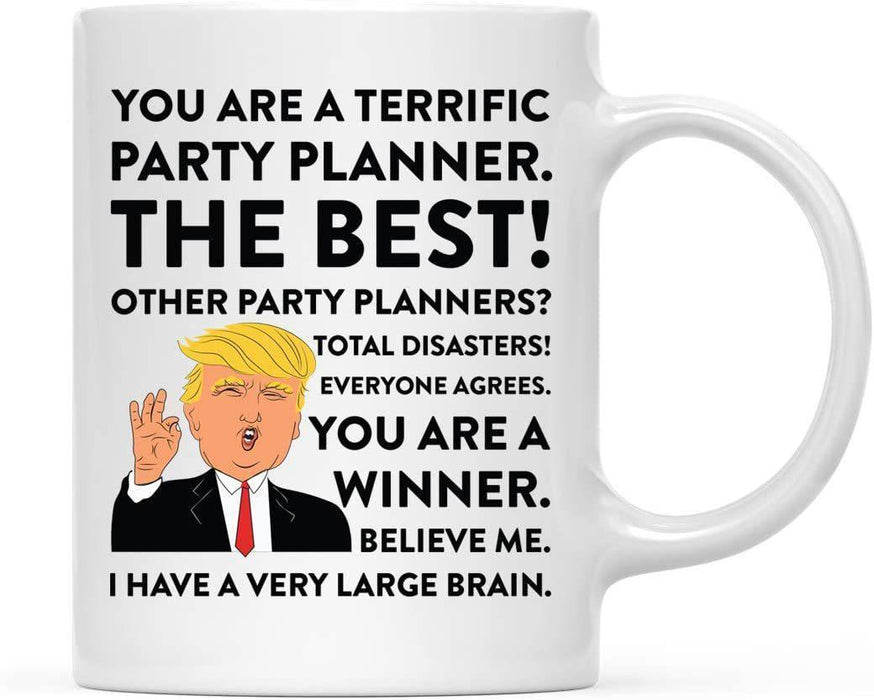 President Donald Trump Terrific Career Ceramic Coffee Mug Collection 2-Set of 1-Andaz Press-Dog Walker-