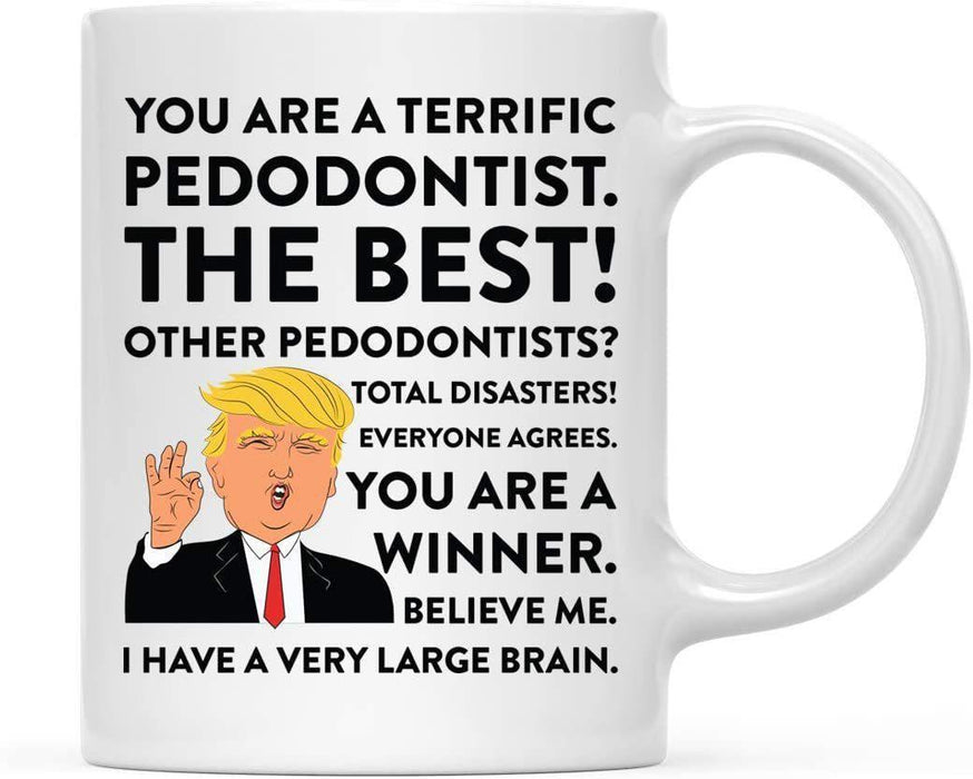 President Donald Trump Terrific Career Ceramic Coffee Mug Collection 2-Set of 1-Andaz Press-Dog Walker-
