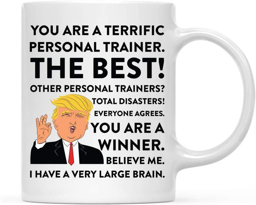President Donald Trump Terrific Career Ceramic Coffee Mug Collection 2-Set of 1-Andaz Press-Dog Walker-