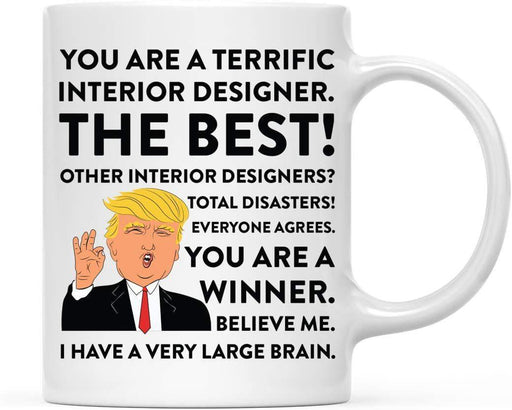 President Donald Trump Terrific Career Ceramic Coffee Mug Collection 2-Set of 1-Andaz Press-Interior Designer-