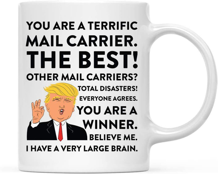 President Donald Trump Terrific Career Ceramic Coffee Mug Collection 2-Set of 1-Andaz Press-Mail Carrier-