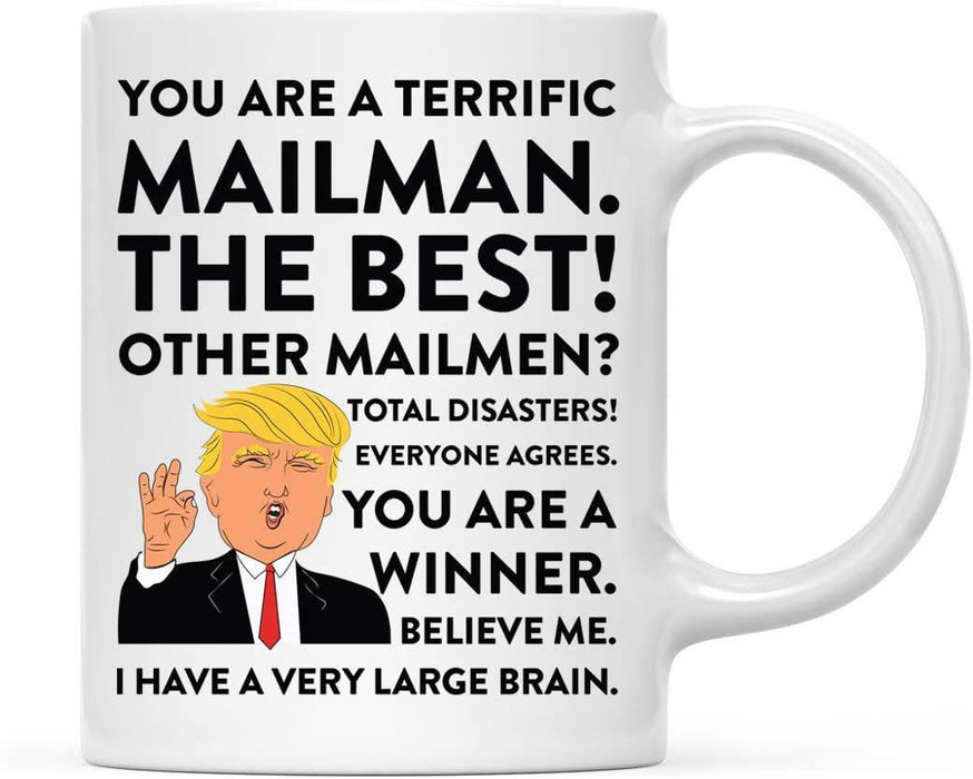 President Donald Trump Terrific Career Ceramic Coffee Mug Collection 2-Set of 1-Andaz Press-Mailman-