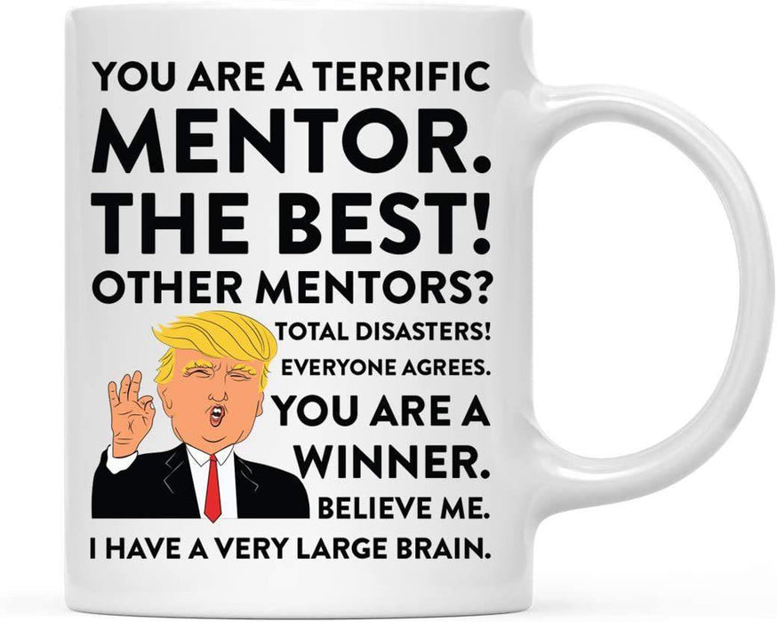 President Donald Trump Terrific Career Ceramic Coffee Mug Collection 2-Set of 1-Andaz Press-Mentor-