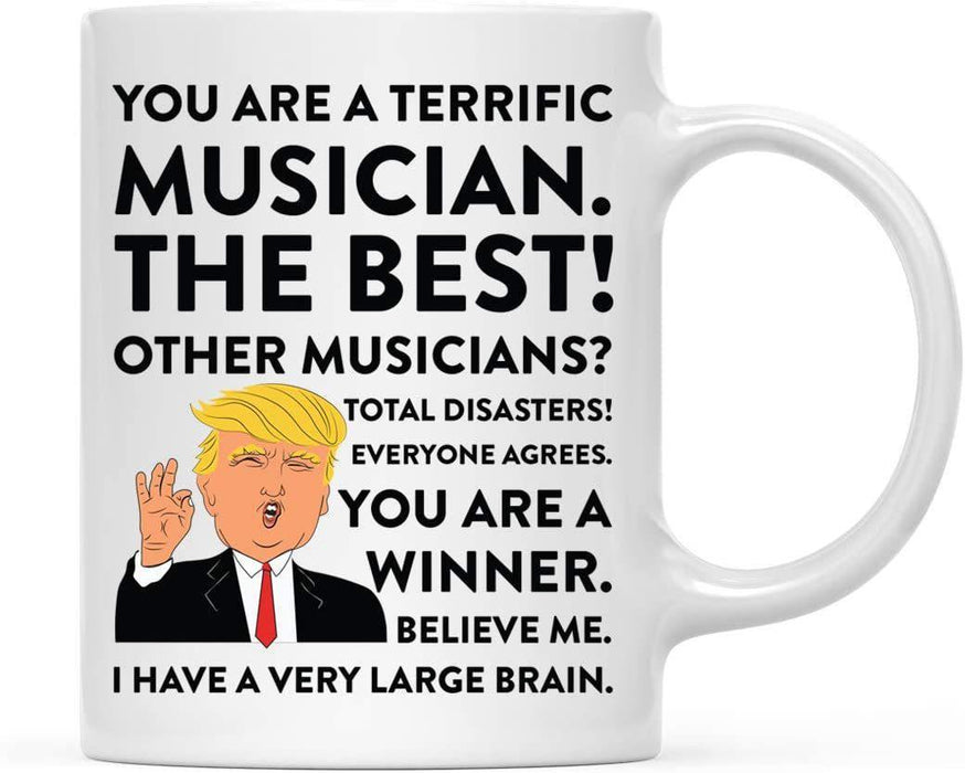 President Donald Trump Terrific Career Ceramic Coffee Mug Collection 2-Set of 1-Andaz Press-Musician-