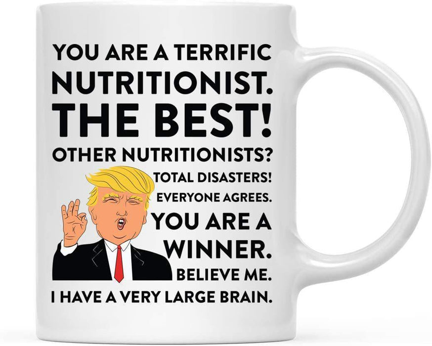 President Donald Trump Terrific Career Ceramic Coffee Mug Collection 2-Set of 1-Andaz Press-Nutritionist-