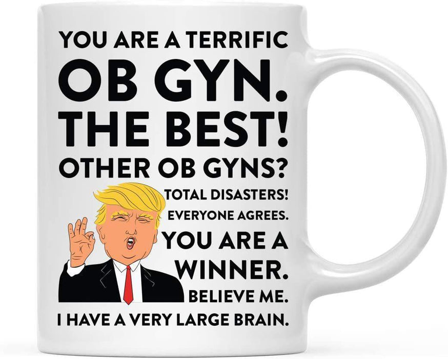 President Donald Trump Terrific Career Ceramic Coffee Mug Collection 2-Set of 1-Andaz Press-OB Gyn-
