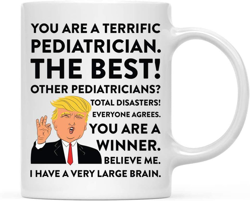 President Donald Trump Terrific Career Ceramic Coffee Mug Collection 2-Set of 1-Andaz Press-Pediatrician-