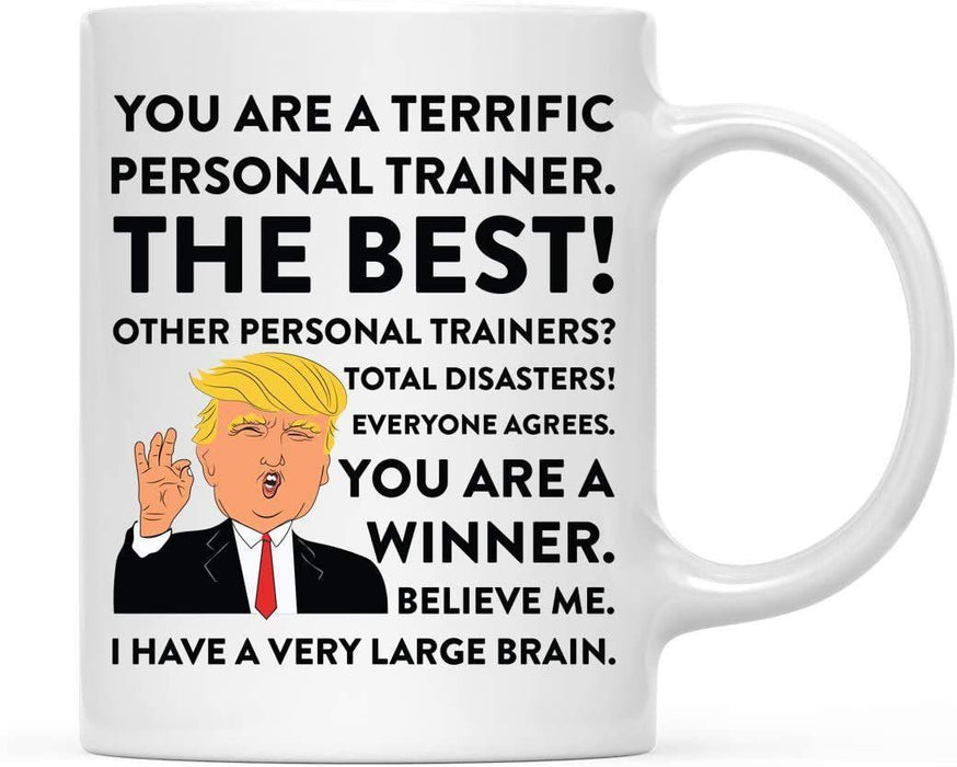 President Donald Trump Terrific Career Ceramic Coffee Mug Collection 2-Set of 1-Andaz Press-Personal Trainer-