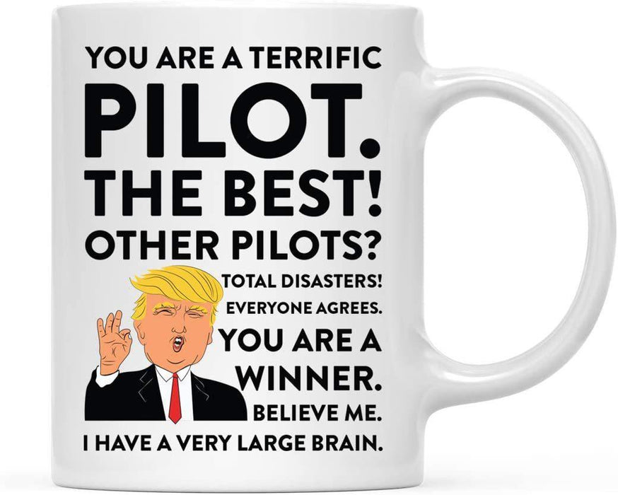 President Donald Trump Terrific Career Ceramic Coffee Mug Collection 3-Set of 1-Andaz Press-Physician Assistant-