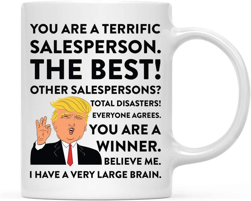 President Donald Trump Terrific Career Ceramic Coffee Mug Collection 3-Set of 1-Andaz Press-Physician Assistant-