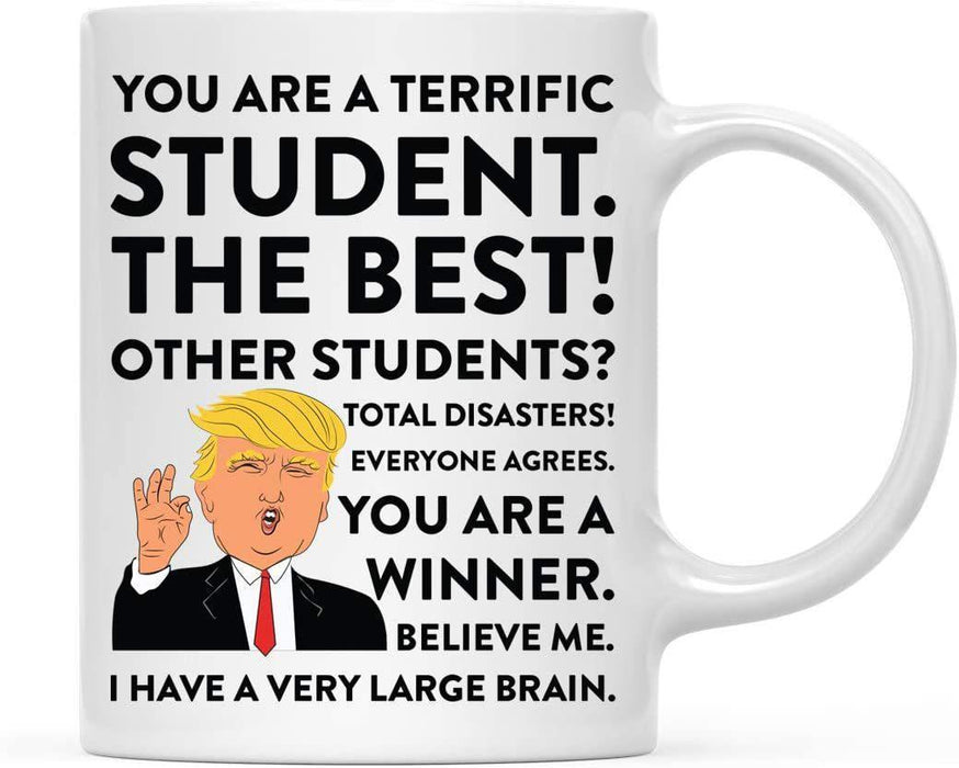 President Donald Trump Terrific Career Ceramic Coffee Mug Collection 3-Set of 1-Andaz Press-Physician Assistant-