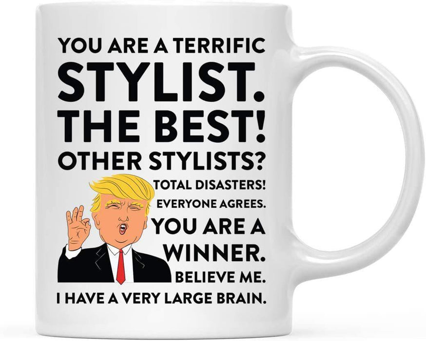 President Donald Trump Terrific Career Ceramic Coffee Mug Collection 3-Set of 1-Andaz Press-Physician Assistant-