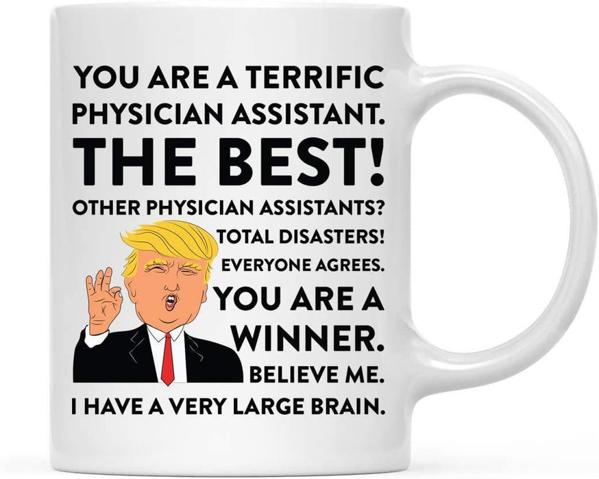 President Donald Trump Terrific Career Ceramic Coffee Mug Collection 3-Set of 1-Andaz Press-Physician Assistant-