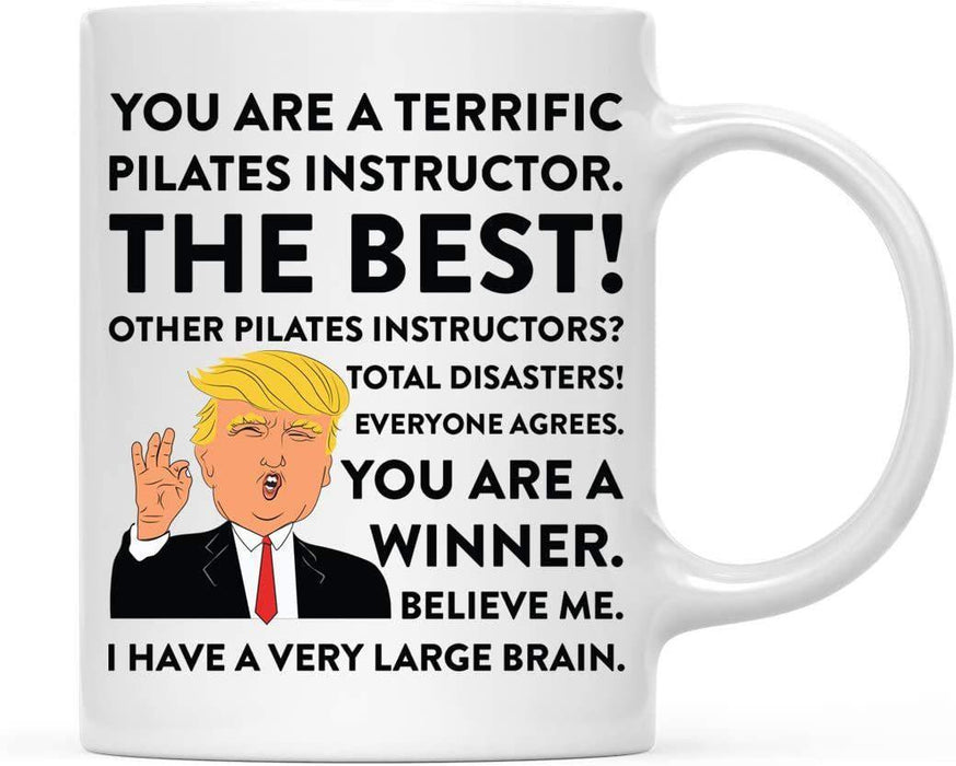 President Donald Trump Terrific Career Ceramic Coffee Mug Collection 3-Set of 1-Andaz Press-Pilates Instructor-