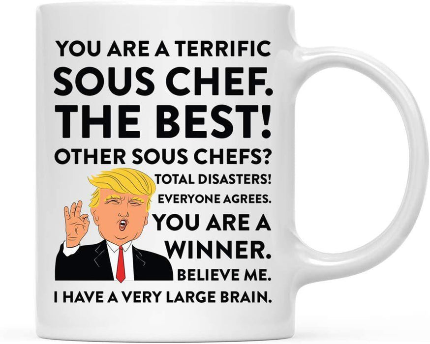 President Donald Trump Terrific Career Ceramic Coffee Mug Collection 3-Set of 1-Andaz Press-Sous Chef-