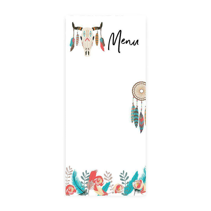 Printable Wedding Paper Menu Cards for DIY Printer for Dinner Table Place Settings Design 2-Set of 52-Andaz Press-Winter-