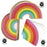 Rainbow Party Plates and Lunch Napkins Tableware Kit-Set of 50-Andaz Press-