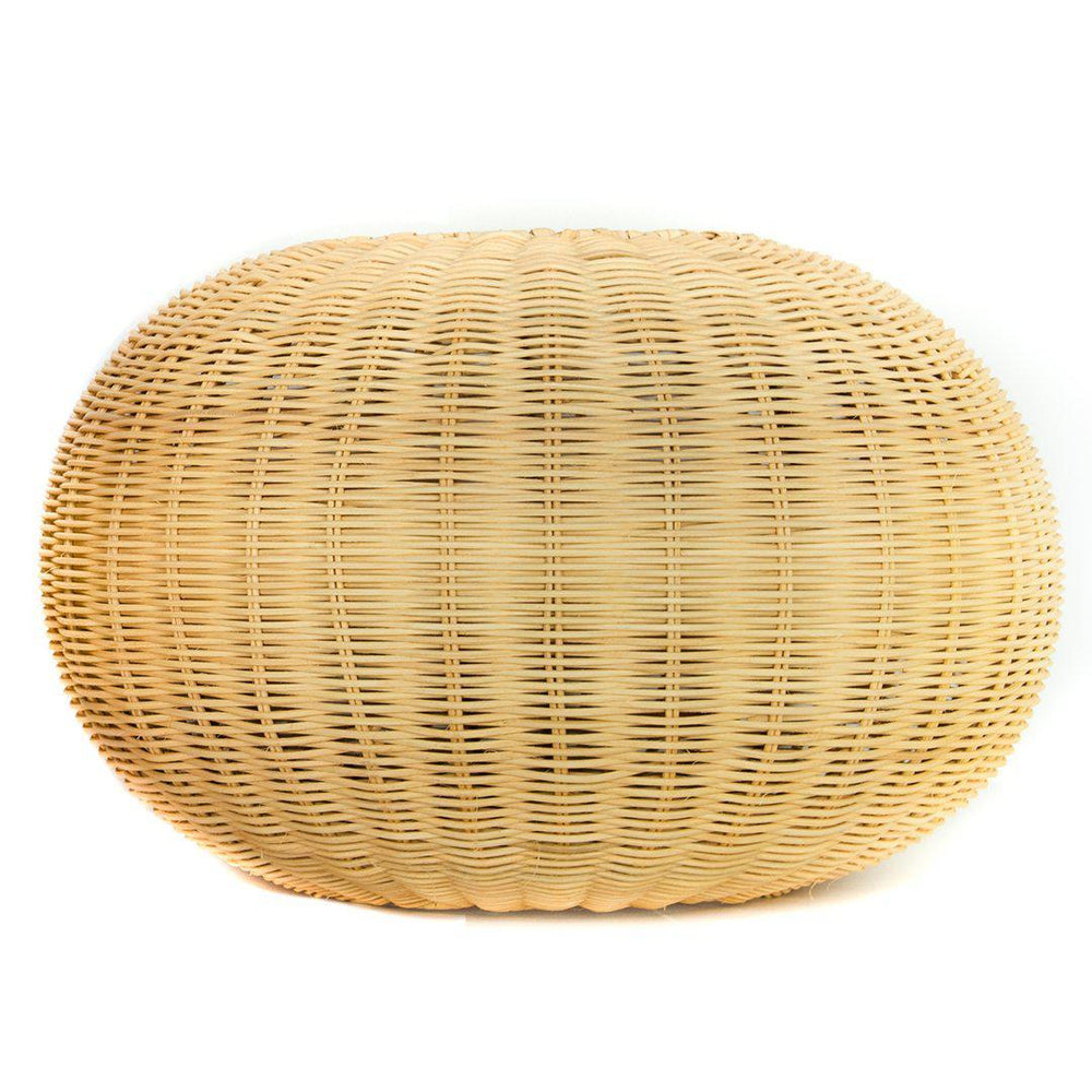 Rattan Wicker Farmhouse Chandelier Bamboo Rattan Pendant Light Lamp-Set of 1-Koyal Wholesale-15.5"-