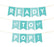 Ready to Pop Baby Shower Pennant Banner Garland-Set of 10-Andaz Press-Bubblegum Pink-