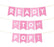Ready to Pop Baby Shower Pennant Banner Garland-Set of 10-Andaz Press-Bubblegum Pink-