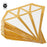 Real Foil Diamond Cocktail Napkins-Set of 50-Andaz Press-Gold-