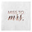 Real Foil Scripted Miss to Mrs Cocktail Napkins-Set of 100-Andaz Press-Gold-