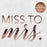 Real Foil Scripted Miss to Mrs Cocktail Napkins-Set of 100-Andaz Press-Gold-
