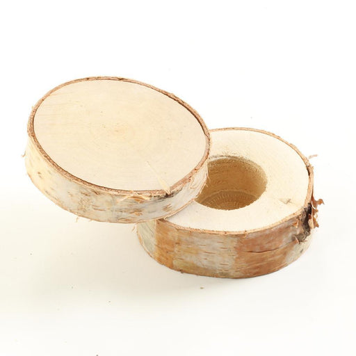 Real Wood Wedding Ring Box-Set of 1-Koyal Wholesale-Birch-
