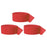 Red Crepe Paper Streamer Hanging Decorative Kit-Set of 3-Andaz Press-