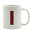 Red Plaid Monogram Letter Ceramic Coffee Mug-Set of 1-Andaz Press-Letter A-