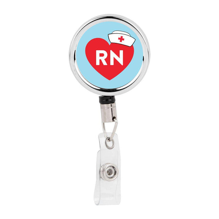 Retractable Badge Reel Holder With Clip, Chaos Coordinator Designs-Set of 1-Andaz Press-Chaos Coordinator Ambulance-