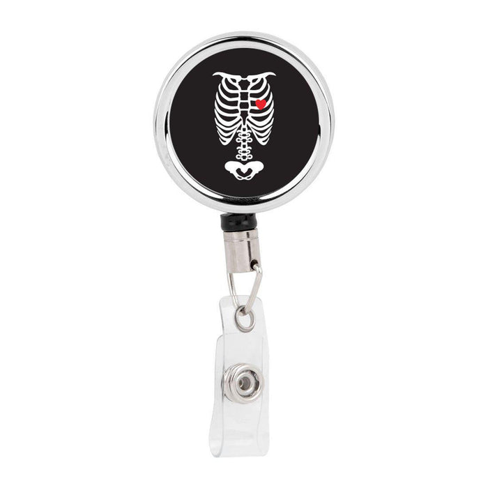 Retractable Badge Reel Holder With Clip, Chaos Coordinator Designs-Set of 1-Andaz Press-Chaos Coordinator Ambulance-