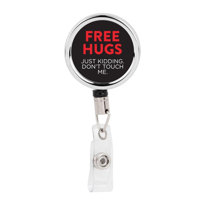 Retractable Badge Reel Holder With Clip, Chaos Coordinator Designs-Set of 1-Andaz Press-Chaos Coordinator Ambulance-