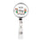 Retractable Badge Reel Holder With Clip, Custom Happy Rainbow, Cute Elegant Design-Set of 1-Andaz Press-Enchanted Books-
