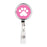 Retractable Badge Reel Holder With Clip, Dog Paw Pet Watercolor Design-Set of 1-Andaz Press-Pet Animal Paw-