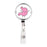 Retractable Badge Reel Holder With Clip, Funny Cartoon Animated Organs-Set of 1-Andaz Press-Lungs-