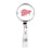 Retractable Badge Reel Holder With Clip, Funny Cartoon Animated Organs-Set of 1-Andaz Press-Lungs-
