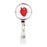 Retractable Badge Reel Holder With Clip, Funny Cartoon Animated Organs-Set of 1-Andaz Press-Lungs-