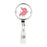 Retractable Badge Reel Holder With Clip, Funny Cartoon Animated Organs-Set of 1-Andaz Press-Lungs-