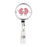 Retractable Badge Reel Holder With Clip, Funny Cartoon Animated Organs-Set of 1-Andaz Press-Kidney-