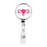 Retractable Badge Reel Holder With Clip, Funny Cartoon Animated Organs-Set of 1-Andaz Press-Ovaries-
