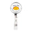 Retractable Badge Reel Holder With Clip, Funny Food Pun Anime-Set of 1-Andaz Press-Inhale Tacos-