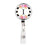Retractable Badge Reel Holder With Clip, Modern Floral Stripes Monogram-Set of 1-Andaz Press-A-
