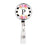 Retractable Badge Reel Holder With Clip, Modern Floral Stripes Monogram-Set of 1-Andaz Press-A-