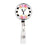 Retractable Badge Reel Holder With Clip, Modern Floral Stripes Monogram-Set of 1-Andaz Press-A-