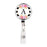 Retractable Badge Reel Holder With Clip, Modern Floral Stripes Monogram-Set of 1-Andaz Press-A-